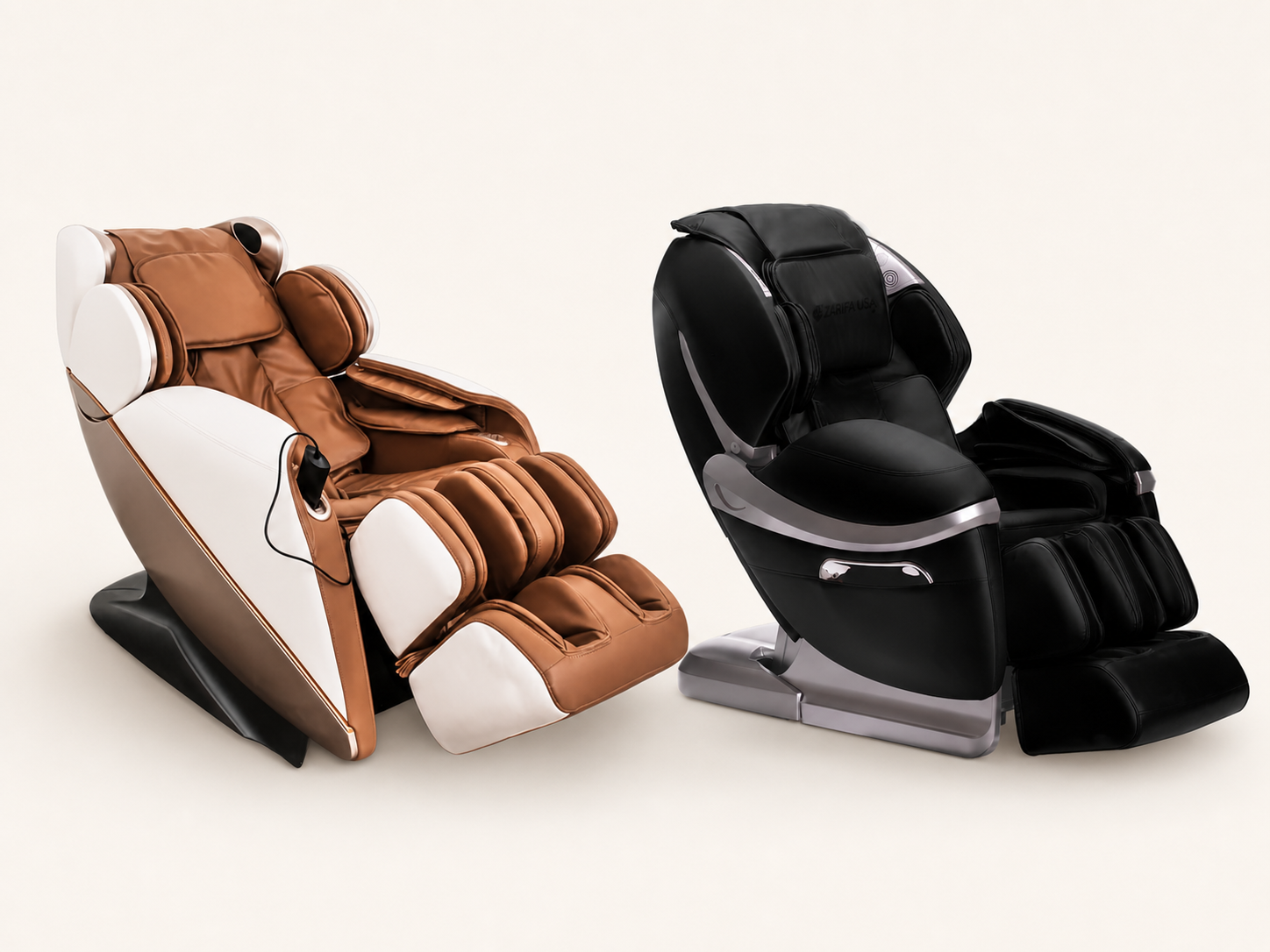 Z-Dream and Z-Smart full body massage chairs in the Zarifa full-feature range