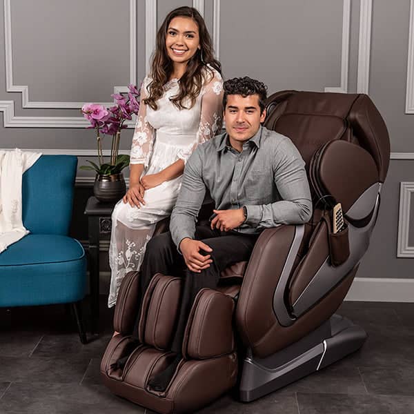 Zarifa USA Z-smart Adjustable Deep Tissue Massage Chair Plus with Speakers, Blue